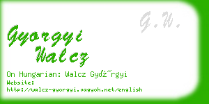 gyorgyi walcz business card